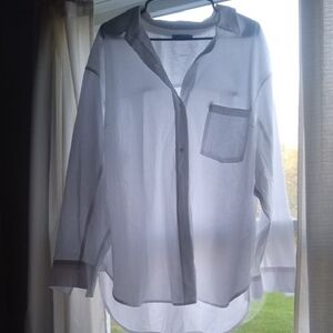 Women's Sonoma Casual Button-Down White Shirt